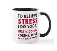 11Oz Black Ceramic Coffee Mug - "Drink Wine in This Mug" Funny Design Perfect Holiday Father's Day Mother's Day and Birthday Gifts for Kid Family Friend