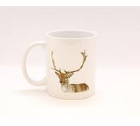 11oz British Wildlife Reindeer Ceramic Tea Coffee Mug from Original Pencil Artwork