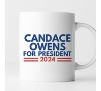 11oz Candace Owens for President 2024 Coffee Mug, 2024 United States Presidential Election Coffee Cup, Candace Owens 2024 Gift Mug, Ceramic Glossy Mug Gift for Family, Friends, Coworkers