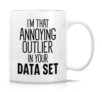 11Oz Ceramic Drinking Cup - Data Scientist Design (Data Modeling/Dataset Outlier), Birthday Graduation Gift for Data Science Engineer/Statistician/Data Analyst/Ai Professional