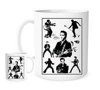 11OZ Elvis Presley Logo Mug, Lovely Ceramic Gift Mug Featuring Emblem Music Rock and Roll The King Gift