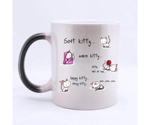 11oz Funny Cat Mug - Soft Kitty Warm Kitty Color Changing Coffee Mug
