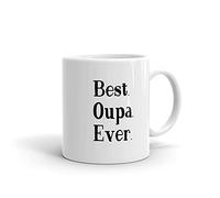 11oz Funny Coffee Mugs Best Oupa Ever Mug V1 Afrikaans Grandpa Gift Idea First Time Grampa Pregnancy Reveal Announcement Grandfather to Be New Grandpa Gifts
