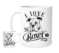 11OZ I Love My Boxer Mug,A Lovely Ceramic Gift Mug Featuring A Cute Boxer Dog