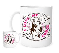 11OZ I Love My Corgi Dog Mug,A Lovely Ceramic Gift Mug Featuring A Cute Corgi Dog