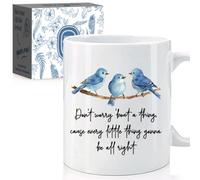 11oz Inspirational Every Little Thing Is Gonna Be All Right Blue Bird Mug