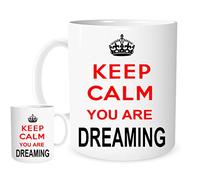 11OZ Keep Calm You're Dreaming Mug, Lovely Ceramic Gift Mug Featuring Emblem Fun,Silly, Gift