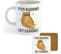 11oz Mug | Baddies Get Saddies | Printed Funny Gift Idea Cup Tea Coffee