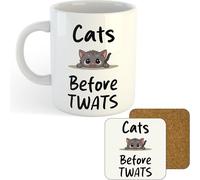 11oz Mug | Cats Before Twats | Printed Funny Gift Idea Cup Tea Coffee