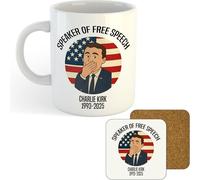 11oz Mug | Charlie Kirk Free Speech | Printed Funny Gift Idea Cup Tea Coffee