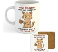 11oz Mug | Don't Touch Coffee Cat | Printed Funny Gift Idea Cup Tea Coffee