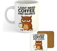 11oz Mug | I Just Need Coffee | Printed Funny Gift Idea Cup Tea Coffee