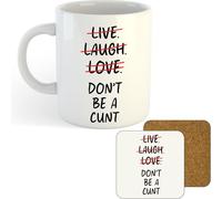 11oz Mug | Live Laugh Love...Cunt | Printed Funny Gift Idea Cup Tea Coffee