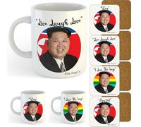 11oz Mug | Live Laugh Love - Kim Jong Un | Printed Funny Gift Idea Cup Tea Coffee