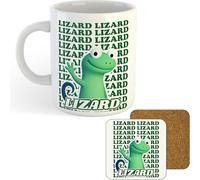 11oz Mug | Lizard Meme Text | Printed Funny Gift Idea Cup Tea Coffee