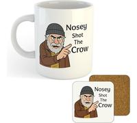 11oz Mug | Nosey Shot The Crow | Printed Funny Gift Idea Cup Tea Coffee