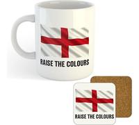 11oz Mug | Raise The Colours England | Printed Funny Gift Idea Cup Tea Coffee