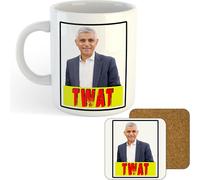 11oz Mug | Sadiq Khan TWAT | Printed Funny Gift Idea Cup Tea Coffee