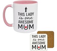 11oz Mug | This Lady is One Awesome Mum | Printed Funny Gift Idea Cup Tea Coffee