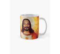 11oz Snoop Dogg Goes Jesus Ceramic Mug - Funny Novelty Coffee Gift for Anniversary & Christmas