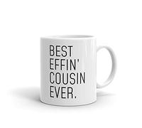 11Oz Tea Cup - "Cousin Moving Away" Design, Cousin Gift for Women Novelty Drinking Cup(K28) Perfect Holiday Christmas and Birthday Gifts for Kid Family Friend