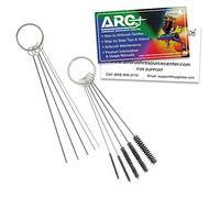 11Pc Mini Airbrush Cleaning Brush Set Kit with 5 Brushes, 5 Cleaning Pokers & Our FREE How-To Airbrush Booklet