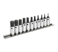 11pc S2 Steel Hex Socket Bit Set - 1/4" Square Drive - 1.5mm to 11mm Allen