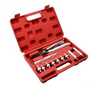 11PC Valve Seal Removal and Installation Set for Engine Valve Stem Service with Handle Socket Set and Adapter Assortment (red)