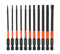 11PCS 100mm Hex Driver Bit T 10-T40 Steel Security Star Hex Driver Bit Set