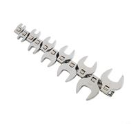 11Pcs 3/8 Inch Drive Crowfoot Wrench Set- SAE Open End Spanner 3/8 to 1 Inch- Chrome Plated Carbon Steel Crows Foot for Automotive Repair and Tight Spaces
