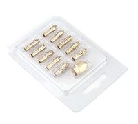 11pcs 4 Jaw Copper Drill Chuck Collet Set for Electric Grinder Rotate Tool 0.5 to 3.2mm High for Most Tools