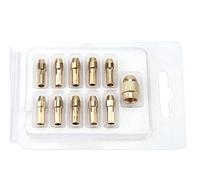 11Pcs 4-Jaw Copper Drill Chuck Collet Set for Mini Electric Grinder Rotate Tool 0.5-3.2M X7X1 Drill Collet Small Drill Chuck