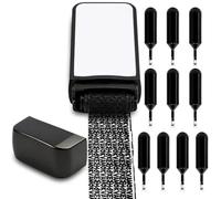 11Pcs Address Blocker Stamp, Confidential Roller Stamp Set with Ink Refills, Privacy Security Tool for Document and Mail Use