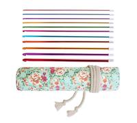 11Pcs Afghan Tunisian Crochet Hook 27cm Long Colorful Aluminum Knitting Needle 2mm-8mm for Sweater Scarf Bag Yarn Craft Aluminum Knitting Hook