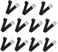 11Pcs Black Short Ratchet Straps,Down Straps with Quick Release Cam Buckle Heavy Duty Tie,Tensioning Belts Fastening Lashing Straps Bike Rack Straps for Car Bicycle Cargo Trailer Luggage Carrier