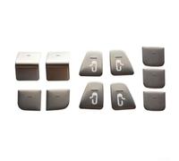 11Pcs Car Door Lift Button Switch Sticker Decals for Tesla For Model 3 Y High Fit ABS Plating Material with Strong for Long Lasting Use (Silver)