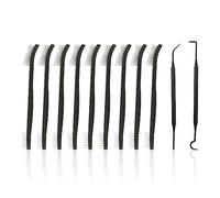 11pcs Cleaning Set - Nylon Double-ended Brush, Hard Bristle Crevice & Multi-purpose Brushes, Suitable for Kitchen & Bathroom