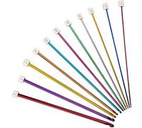 11PCS Crochet Hook Set, Tunisian Afghan Knitting Hook Needle Set Colorful Aluminum Knitting Tool Accessories Knit Needle Weaving Tools Sweater Needle Crochet Kits for Beginners, 11 Sizes 2mm-8mm