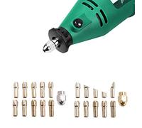 11Pcs Drill Chuck Collet For 1/32 To 1/8inch Collet Set, Replacement 4486 Keyless Bit Shank Rotary Tool Adapter