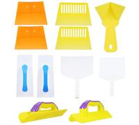 11Pcs Drywall Corner Tool Set Inside and Outside Corner Trowel Plastic Drywall Corner Scraper Drywall Taping Knife Construction Tool for Removing Wallpaper Repairing Drywall Applying Putty Scraping