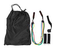 11pcs Elastic Tension Resistance Band Set, Fitness Muscle Strength Training Pulling Rope Equipment with Handles Foot Loops and Storage Bag for Home Gym Office Body
