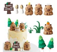 11Pcs Farm Animal Cake Toppers, Cake Decorations for Birthday Party