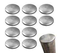 11Pcs Fence Post Caps, 40/50/60/76/89/100/114/120/140/152/160/168mm Round Galvanized Iron Fence Post Caps, Garden Top for Decoration(114mm)