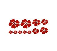 11Pcs Flower Car Decal Set Waterproof Vinyl Stickers for Window Bumper Body Decor