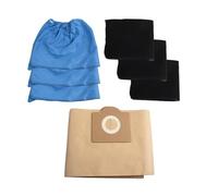 11pcs Foam Filter Blue Cloth Cover Dust Bags,Compatible For Einhell,Wet And Dry Vacuum Cleaners TC-VC1820 TC-VC1820SA TC-VC1815