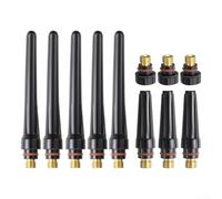 11pcs for TIG Welding Torch Back Cap Set 57Y02 57Y03 57Y04 for WP-17 WP-18 WP-26 Series Torches, Long Middle Short Length Compatible with Indust