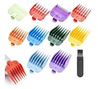 11PCS for Wahl Clipper Guards with Cleaning Brush, 10 Sizes Clipper Guards, Multicolor Universal Replacement Hair ClipperGuards for Clippers Trimmers, 6.5mm to 29mm Barber Haircut Kit