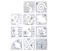 11pcs Free-motion Quilting Template Set-sewing Ruler