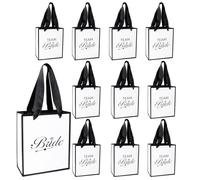 11Pcs Hen Party Bags 1Pcs Bride Bag and 10Pcs Team Bride Bags, Hen Do Bags for Wedding Bridal Shower Hen Party