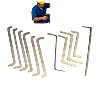 11pcs Lock Pick Set & Tension Wrench Kit,Professional Locksmith Tools for Lo/ck Picking with Universal Turning Tool and Door Lo/ck Jig,Compact Pocket Tool Kit for Picking Up Small Parts,Lo/ck Pick/ing